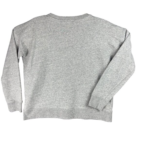 J.Crew University Terry All-Natural Sweatshirt Women XS Gray Crewneck - Picture 2 of 10
